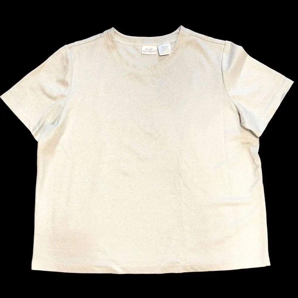 Blair Boutique Silver Shimmery Top Size Large
